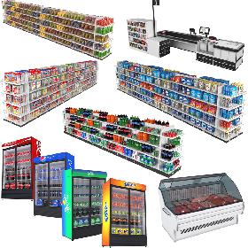 3D Grocery Store Collection